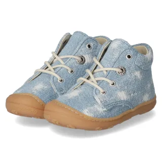 Pepino Schnürschuhe BLUE  Blau - Gr. 20 -  Echt Leder