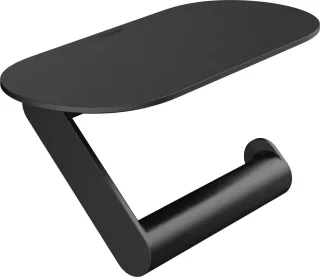 Hansgrohe Papierrollenhalter WallStoris mit Ablage mattschwarz, 27928670 27928670