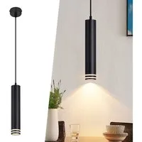 ZMH Pendelleuchte Pendelleuchte GU10 Zylinder Hängelampe 1 flammig Modern Aluminium, ohne Leuchtmittel