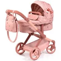 Bayer Design Anziehpuppe Kombi-Puppenwagen Xeo altrosa für Puppen bis 46cm