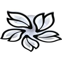Riserva Deckenleuchte LED Deckenleuchte dimmbar 45W Blumenform mit App und Fernbedienung, LED fest integriert