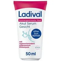 Ladival After Sun Sonnengestresste Haut Akut Serum für das Gesicht, regeneriert mit Photolyase, spendet Feuchtigkeit & kühlt