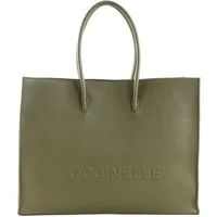 COCCINELLE Schultertasche Maxi Log, aus echtem Rindsleder