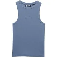 Superdry Tanktop ESSENTIAL LOGO RACER VEST aus Baumwolle, Regular Fit, mit Rundhalsausschnitt, ärmelloses Design