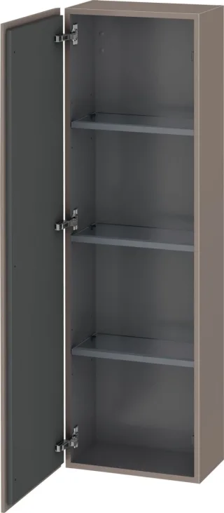 Duravit L-Cube Halbhochschrank Basalt Matt 400x243x1320 mm - LC1168L4343 LC1168L4343