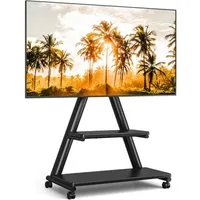 TVON TV-Ständer Rollständer für Fernseher Höhenverstellbar für 32-80 Zoll Fernseher, (bis 80 Zoll, 1-tlg., bis zu 68 KG Max. VESA 600 x 400 mm)