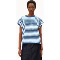 Armedangels T-Shirt IDAARA STRIPE Bio-Baumwoll Mix Loose Fit