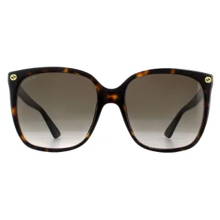 Gucci Cat Eye Sonnenbrille für Damen in Havanna Grau mit Farbverlauf