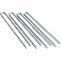 ESTEXO Bodenanker Erdanker 4er Set 40cm Erdspieß Metall Erdnagel Bodennagel Rosenbogen