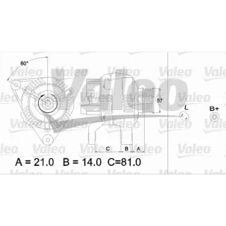 Valeo Lichtmaschine Audi A4 A6 Seat Exeo Skoda Superb VW Passat