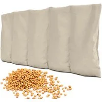 Amilian Kirschkernkissen 55x20 cm - Wärmekissen & Kältekissen für Mikrowelle, Kirschkernkissen für Mikrowelle, Füllung: 100% Kirschkerne, Körnerkissen Nacken Schulter