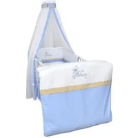 Baby-Delux Babybettwäsche Baby Bettwäsche Set 4-Tlg. Nestchen Chiffonhimmel, Baumwolle, 4 teilig, Bettset für Babybetten 140x70 & 120x60 verschiedene Designs