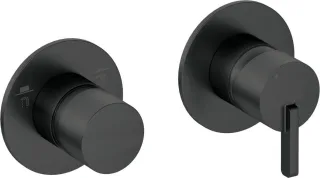 Neuesbad Serie 600 Wannenarmatur Unterputz, mit Umstellung, Oberfläche: schwarz matt NB1BQS_N46P1