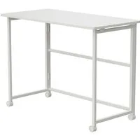 Maclean Schreibtisch MC-1250 Klapptisch mit Rädern, Tischplatte100x50 cm, Klappfunktion