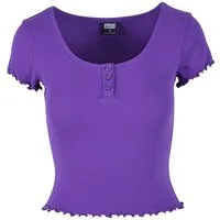 URBAN CLASSICS T-Shirt Urban Classics Damen Ladies Rib Babylock Tee (1-tlg)