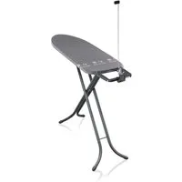 Leifheit Bügelbrett Bügeltisch AirBoard M Black, Bügelfläche 38.0x120.0 cm, Zwei-Seiten-Bügeleffekt, 120x38cm, höhenverstellbar (78 - 98 cm)