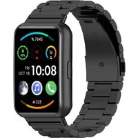 Wigento Smartwatch-Armband Metall Edelstahl Verschluss für Huawei Watch Fit 5 4 / 5 4 Pro / 3, Ersatz Austausch Edelstahl Armband