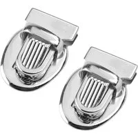 maDDma 2 Steckschlösser Mappenverschluss Taschenschloss Mappenschloss Gurtstecker (2er-Pack, 2-tlg), 1.8 x 2.4 cm
