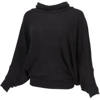 Guru-Shop Longsleeve Oversize Shirt, Rollkragen Strickshirt, Plus..