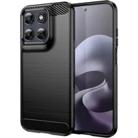 CoolGadget Handyhülle Carbon Handy Hülle für Motorola Moto G67 / G77 / G87 6,78 Zoll, robuste Telefonhülle Case Schutzhülle für Motorola G77 G67 G87 Hülle