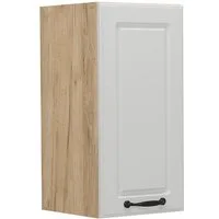 Vicco Hängeschrank R-Line, Weiß Landhaus/Goldkraft Eiche, 30 cm (1-St)
