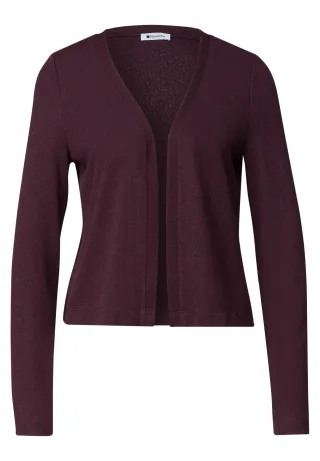 Street One - Langarm Jacke in offener Passform rustic rouge - Gr. - 46