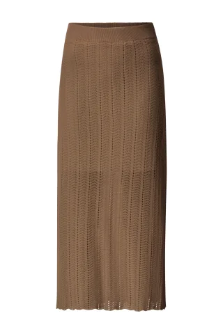 Rich & Royal - Set Skirt Ajour coconut bark - Gr. - XL