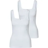 HUGO Tanktop TWIN VEST (Packung, 2er-Pack) mit vertikalem Logoprint