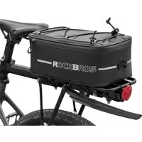 ROCKBROS Fahrradtasche Wasserdichte reflektierende Fahrrad-Gepäckträgertasche schwarz 5,2L-8L