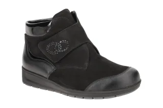Waldl?ufer 812815-304-001 MIMI Damen Stiefeletten schwarz mit Schmucksteinen