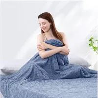 Elegear Sommerbettdecke Sommerdecke 150/220x200cm Kühldecke mit Japanische Arc-Chill 3.0, Kühlende Bettdecke aus Kühlfasern, superweich, antiallergisch