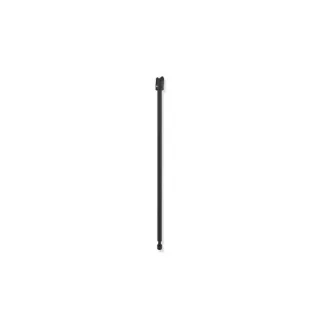Hewi System 900 Bodenstütze 900.50.02160DC senkrechte Länge 565, für Montagehöhe 680 mm, Edelstahl pulverbeschichtet schwarz tiefmatt