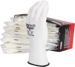KS Tools Mikro-Feinstrickhandschuhe-weiß weiß 10 - 310.0455