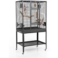 Montana Cages Vogelkäfig Madeira Single - Antik, Sittichkäfig, Käfig,Voliere, Vogelkäfig mit Anflugklappen