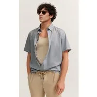 bugatti Kurzarmhemd elegant mit Allover-Muster