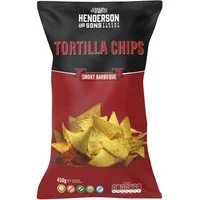 HENDERSON & SONS Knabberei, Henderson and Sons Smoky Barbeque Tortilla Chips glutenfrei 450g