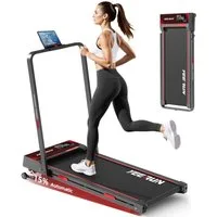 YEE RUN Laufband für Zuhause, Treadmill klappbar, elektrische 15%  Steigung, 1-12 km/h