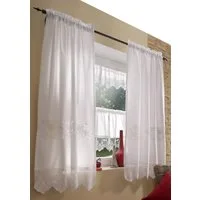 HOSSNER - ART OF HOME DECO Gardine Dachstein (2 St), Stangendurchzug, halbtransparent, HxB: 150x90