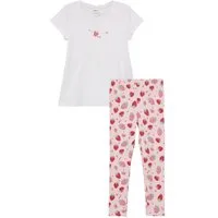 s.Oliver Junior Shirt & Leggings (2-tlg) 2er Set, gemusterte Leggings und Sommershirt, für Girls