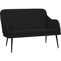 vidaXL Sitzbank Sitzbank Schwarz 110x76x80 cm Stoff