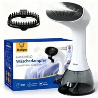 Rolipo Dampfglätter 1640W, 400ML Steamer - Dampfbürste, Faltenentferner, 1640 W, ampfbürste Faltenentferner, für Zuhause, Büro, Reisen, Weiß