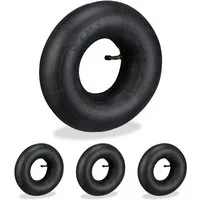 relaxdays Sackkarren-Rad Schlauch 3.50-4" 4er Set