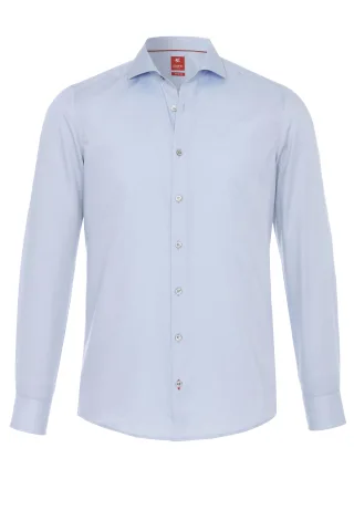 pure - PURE Hemd City slim fit Langarm blau - Gr. - L