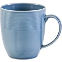 van Well Becher Kaffeebecher Jive, 400 ml, 6 Stück, 6-tlg., Porzellan, dezentes Spiraldekor, spülmaschinen-und mikrowellengeeignet