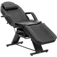 Physa Massageliege Kosmetikliege einstellbar 150 kg Schwarz Hydraulik Behandlungsliege, Schwarz