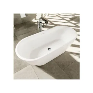 Riho Inspire freistehende Badewanne B091001005 weiß, 160x75cm, ohne Füllfunktion, Oval