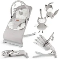 COIL Babywippe Baby Bouncer, Babyschaukel, Schaukelstuhl, 4-Stufen-Verstellung, Anti-Rutsch-Elemente, ergonomische Polsterung