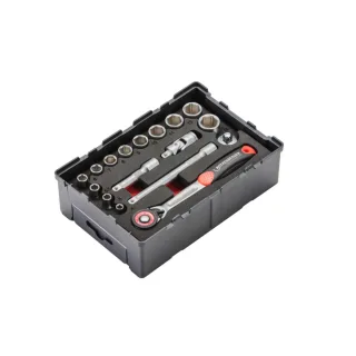 Rothenberger 6 - Kant - Steckschlüssel 1/4 Zoll,17-teiliges Set - 1000002180