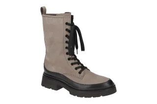 Gabor 91.831 Damenstiefel grau + schwarz weich gepolstert leicht - Wellfeel