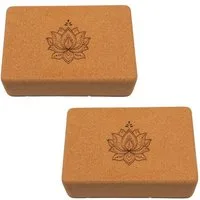 DIVASYA Yogablock Yoga Block Kork, Natürlicher Kork aus Portugal, 22,5 x 15 x 7,5 cm